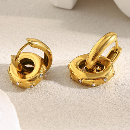 Rachel Round Earrings