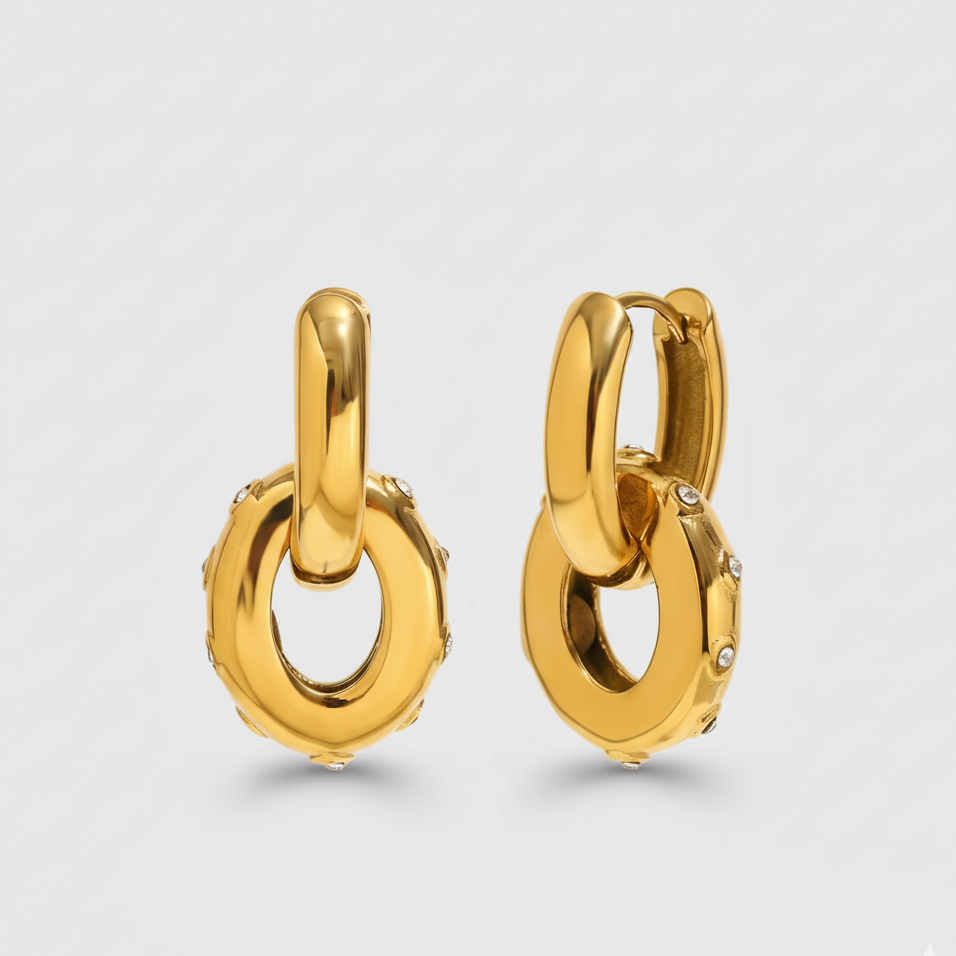 Rachel Round Earrings