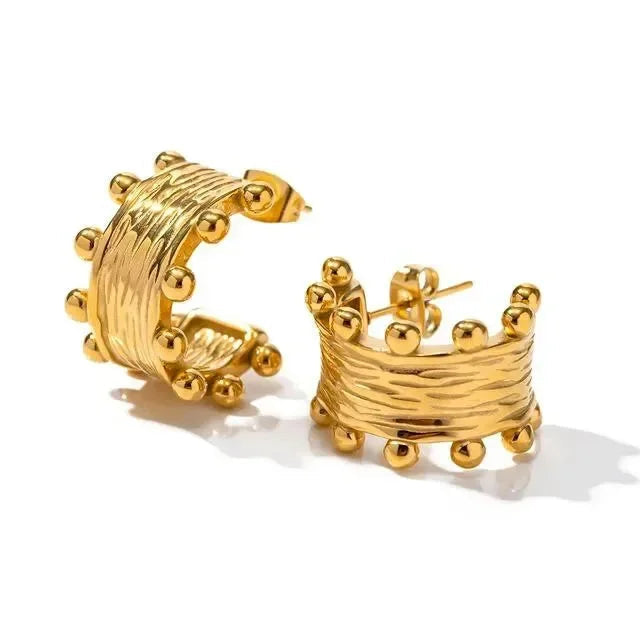 Solene Crown Hoops