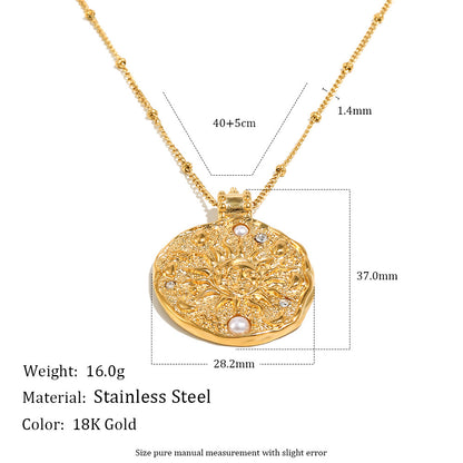 Aurelia Pearl Medallion