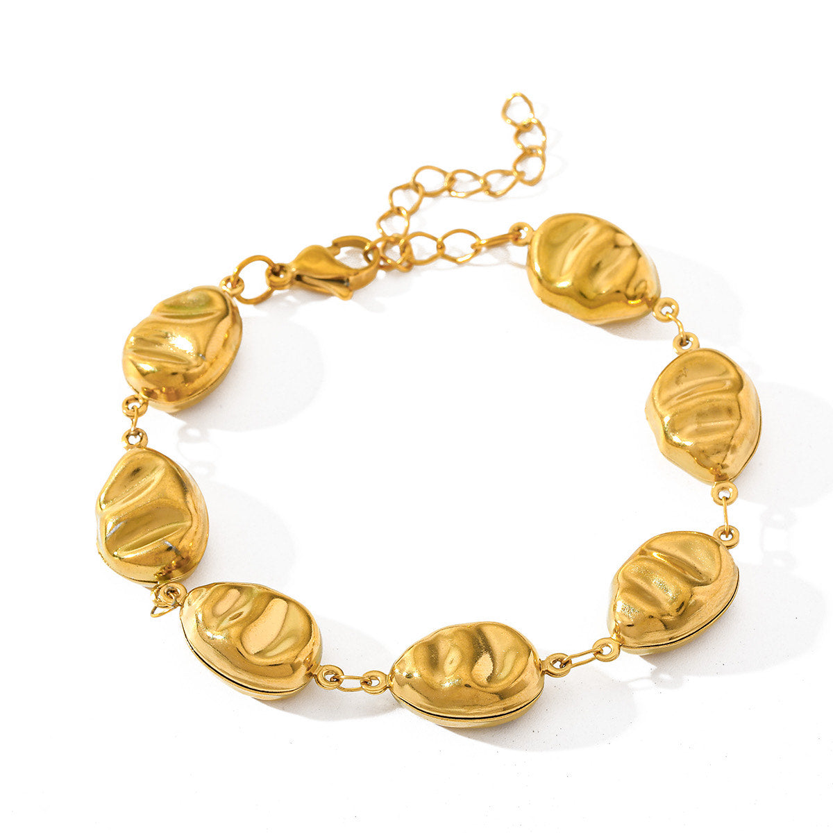 Pebble link bracelet