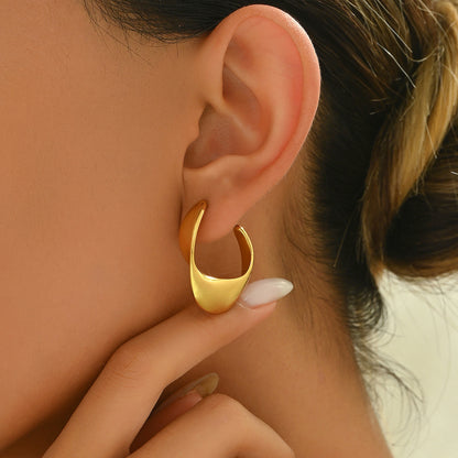 MIrai gold hoops