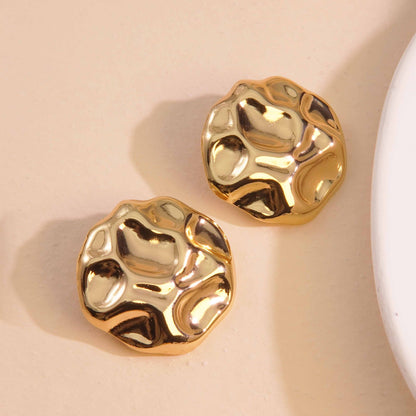 Full circle foil earrings