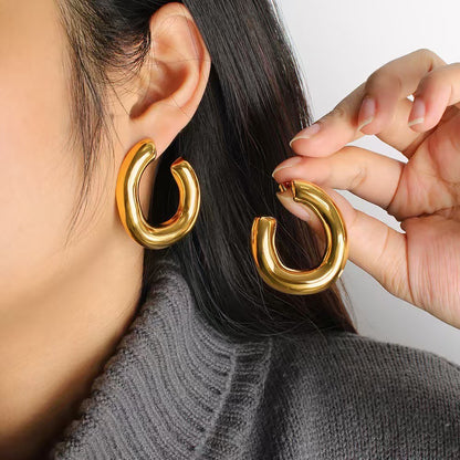 Roma gold earrings