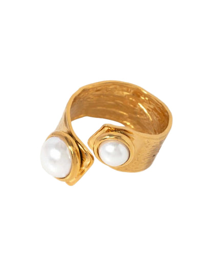 Band pearl classic ring