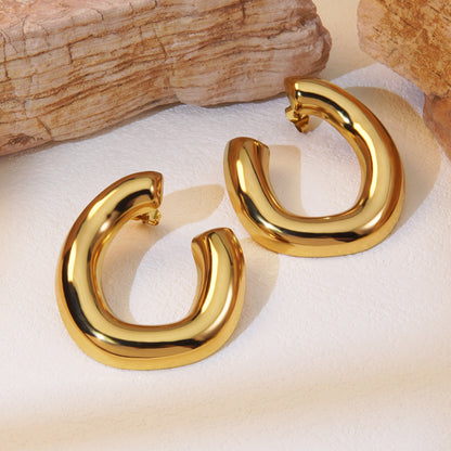Roma gold earrings