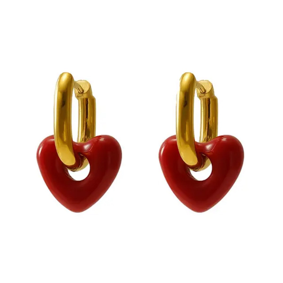 Valentine heart earrings