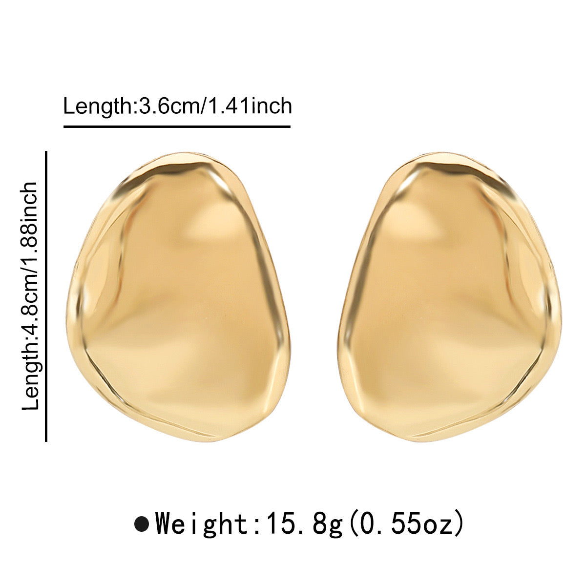 Liquid gold studs