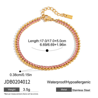 Pink champagne bracelet