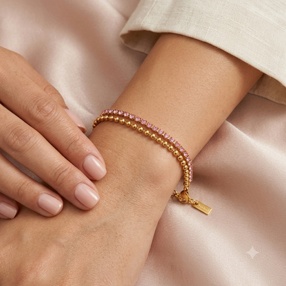 Pink champagne bracelet