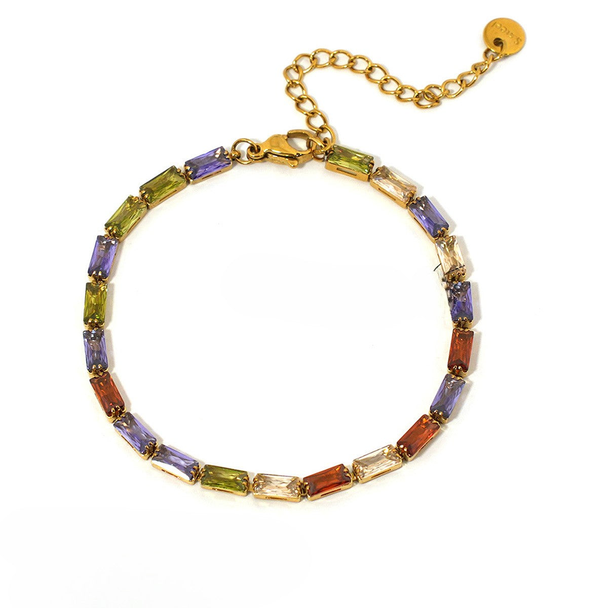 Prism glow zircon tennis bracelet