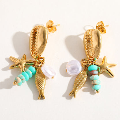Seastar Drop Earrings