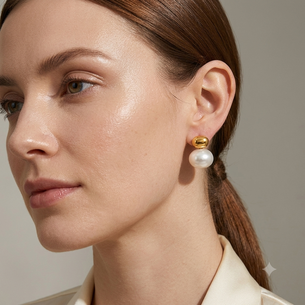 The grace pearl studs