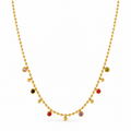 Aurora Stone Necklace – Modern Luxury Handcrafted Gemstone Necklace