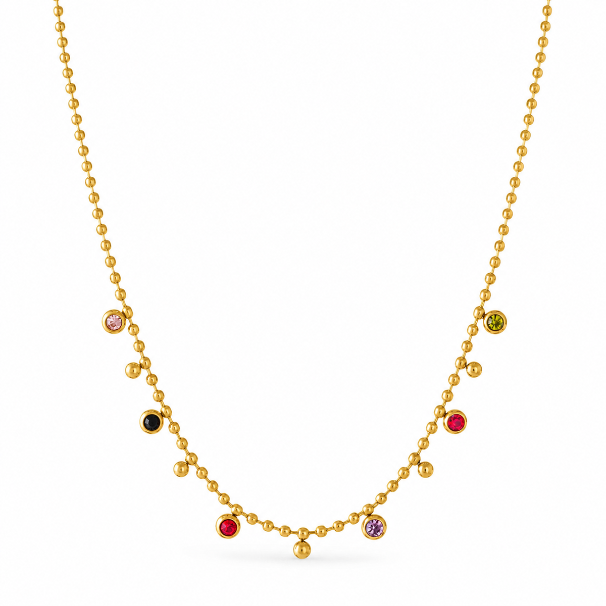 Aurora Stone Necklace – Modern Luxury Handcrafted Gemstone Necklace