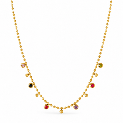 Aurora Stone Necklace – Modern Luxury Handcrafted Gemstone Necklace