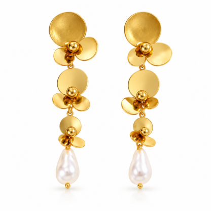 Blooming Grace Earrings – Elegant Floral-Inspired Luxury Studs