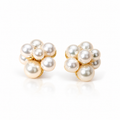 Cluster Pearl Earrings