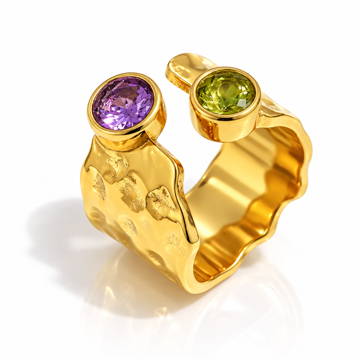 Confetti gem ring