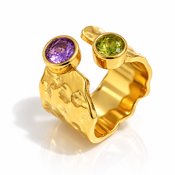 Confetti gem ring
