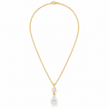 Duo drop necklace
