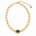 Emerald muse necklace