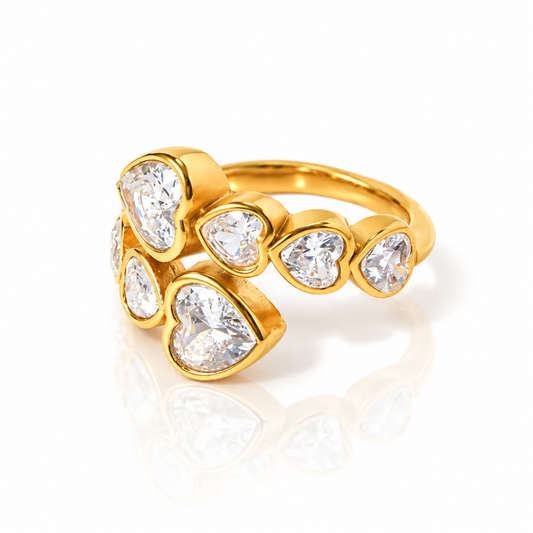 Eternal Hearts Gold Ring