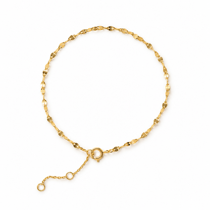 Feather like chain bracelet