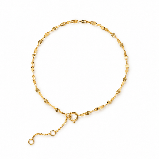 Feather like chain bracelet
