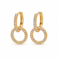 Infinity Glow Earrings – Modern Minimal Gold Earrings with Timeless Luxury
