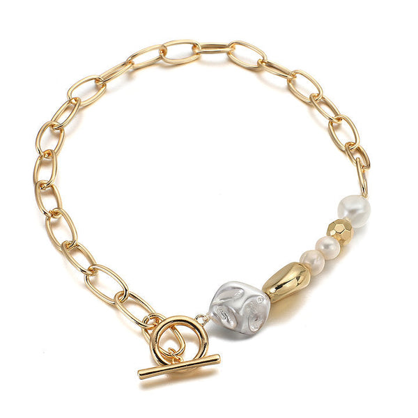 Ivory Halo Necklace Classic View – Minimalist Pearl Halo Pendant