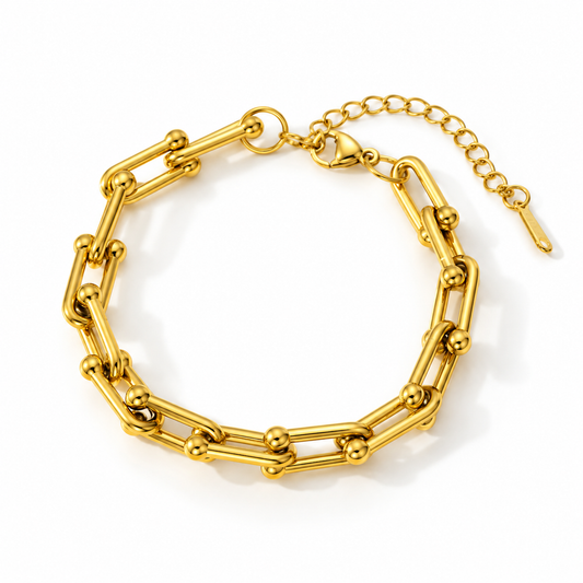 Link gold bracelet