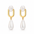 Pearl Flow Earrings – Modern Elegance with Fluid Pearl Motion