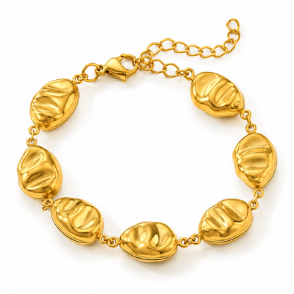 Pebble link bracelet