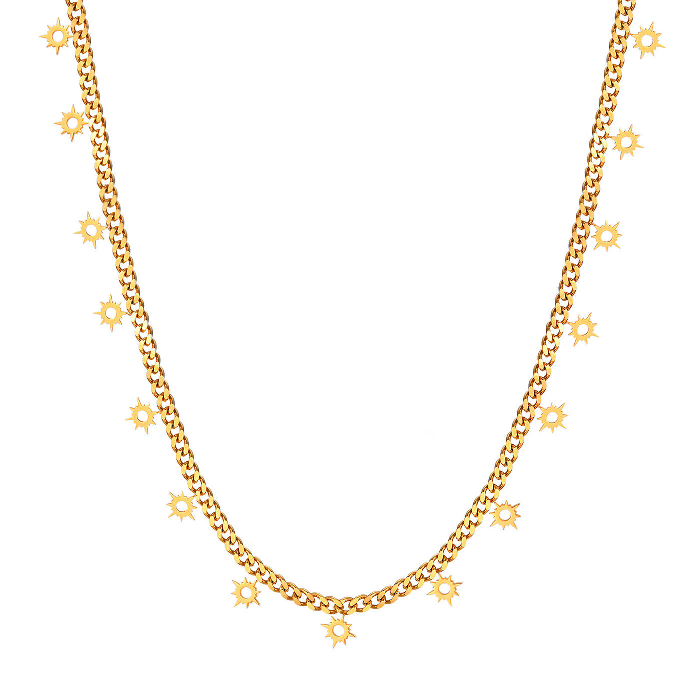 Petite Bloom Chain necklace with delicate floral detailing