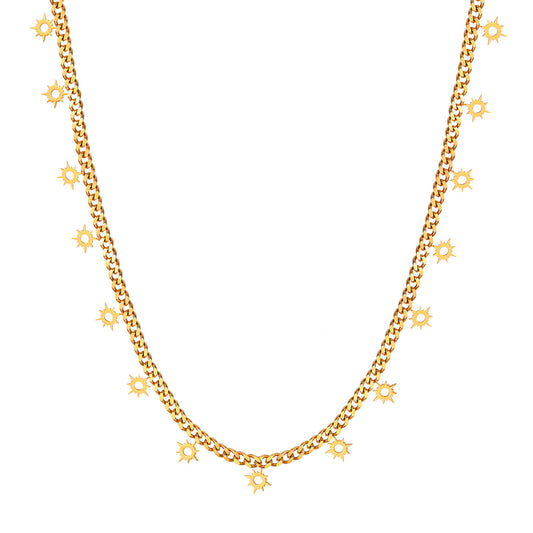 Petite Bloom Chain necklace with delicate floral detailing