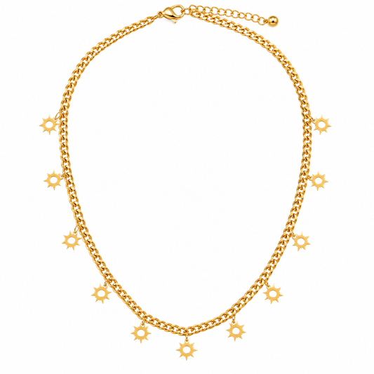 Petite Bloom Chain Necklace – Delicate Floral-Inspired Modern Luxury
