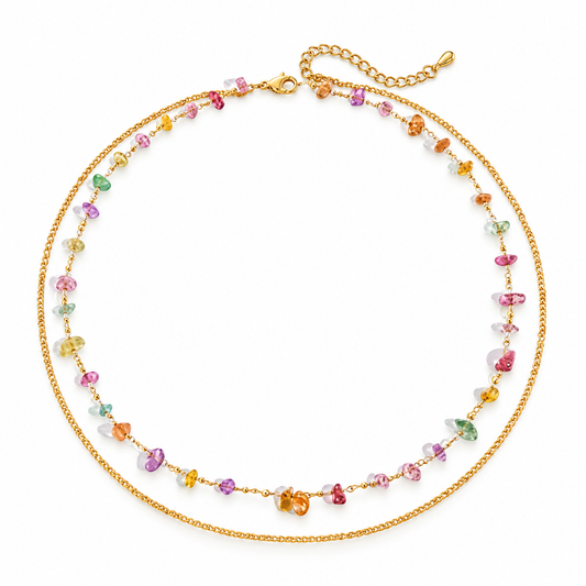 Prism Necklace – Modern Minimalist Geometric Luxe Chain
