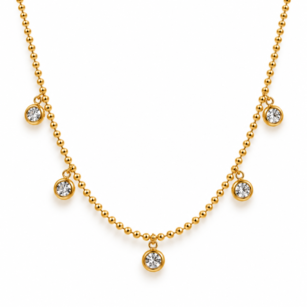 Solitaire Drip Necklace