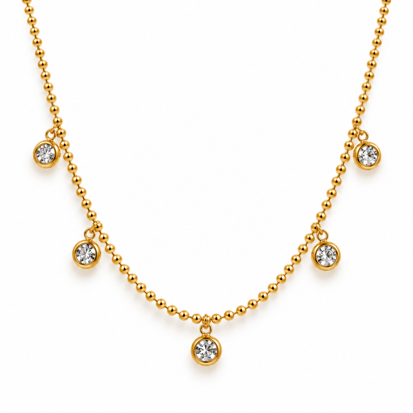 Solitaire Drip Necklace