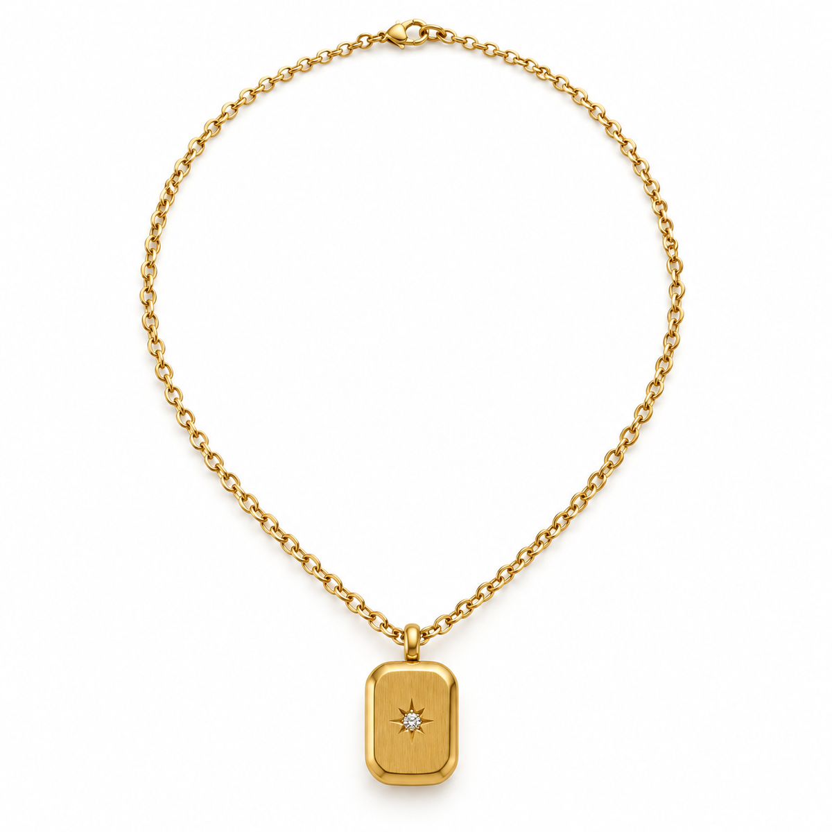 Stellar Glow Gold Pendant
