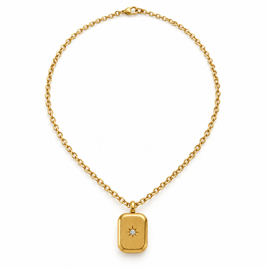 Stellar Glow Gold Pendant