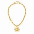 Sundial Necklace – Modern Gold Pendant with Timeless Minimalist Elegance