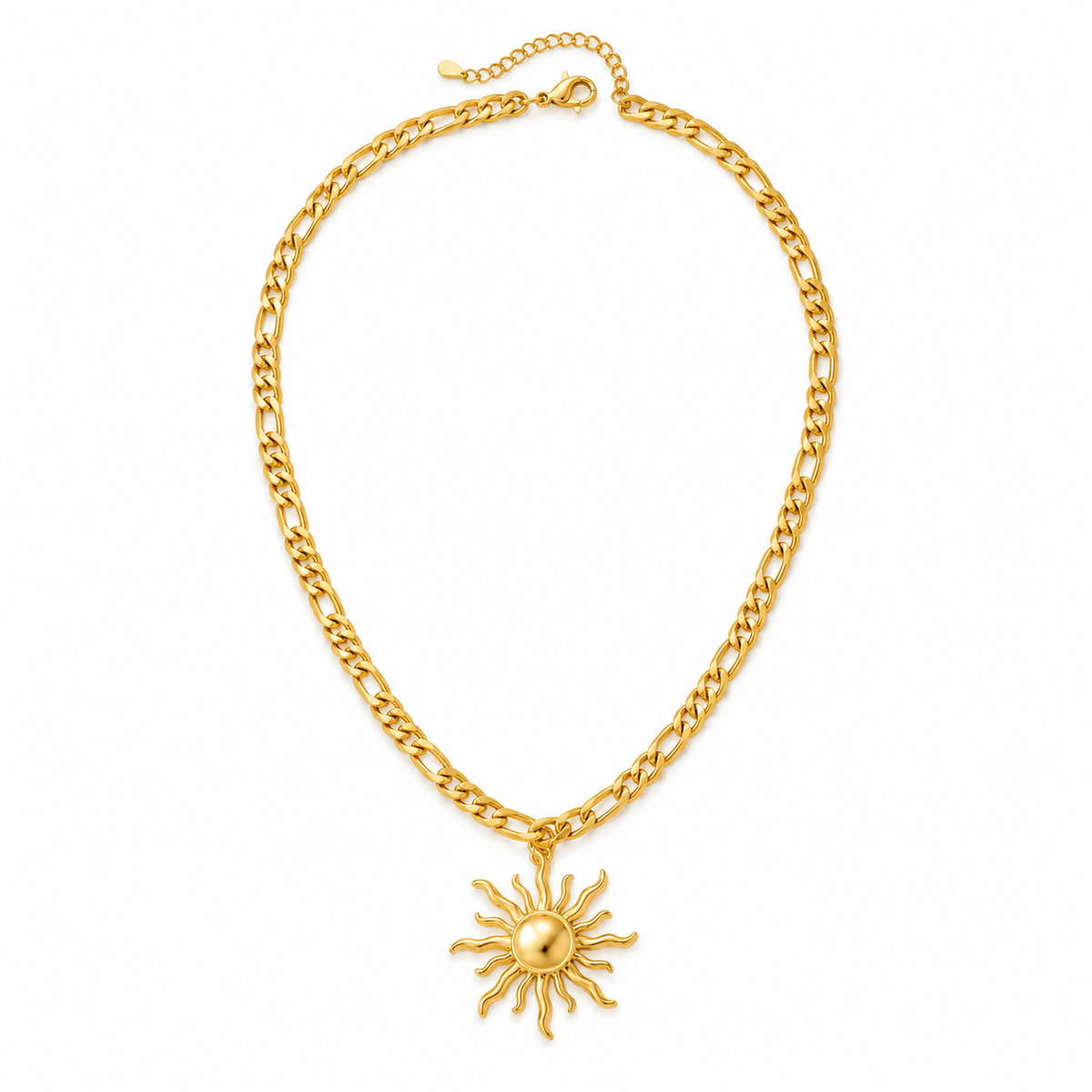 Sundial Necklace – Modern Gold Pendant with Timeless Minimalist Elegance