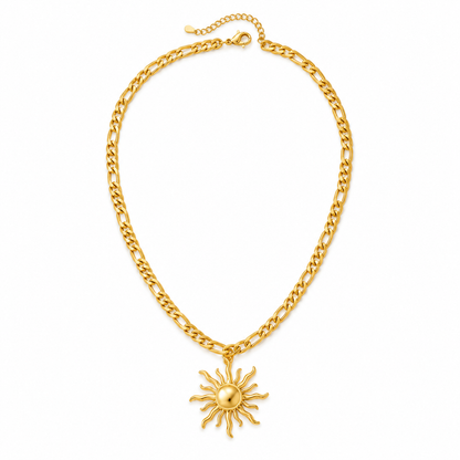 Sundial Necklace – Modern Gold Pendant with Timeless Minimalist Elegance
