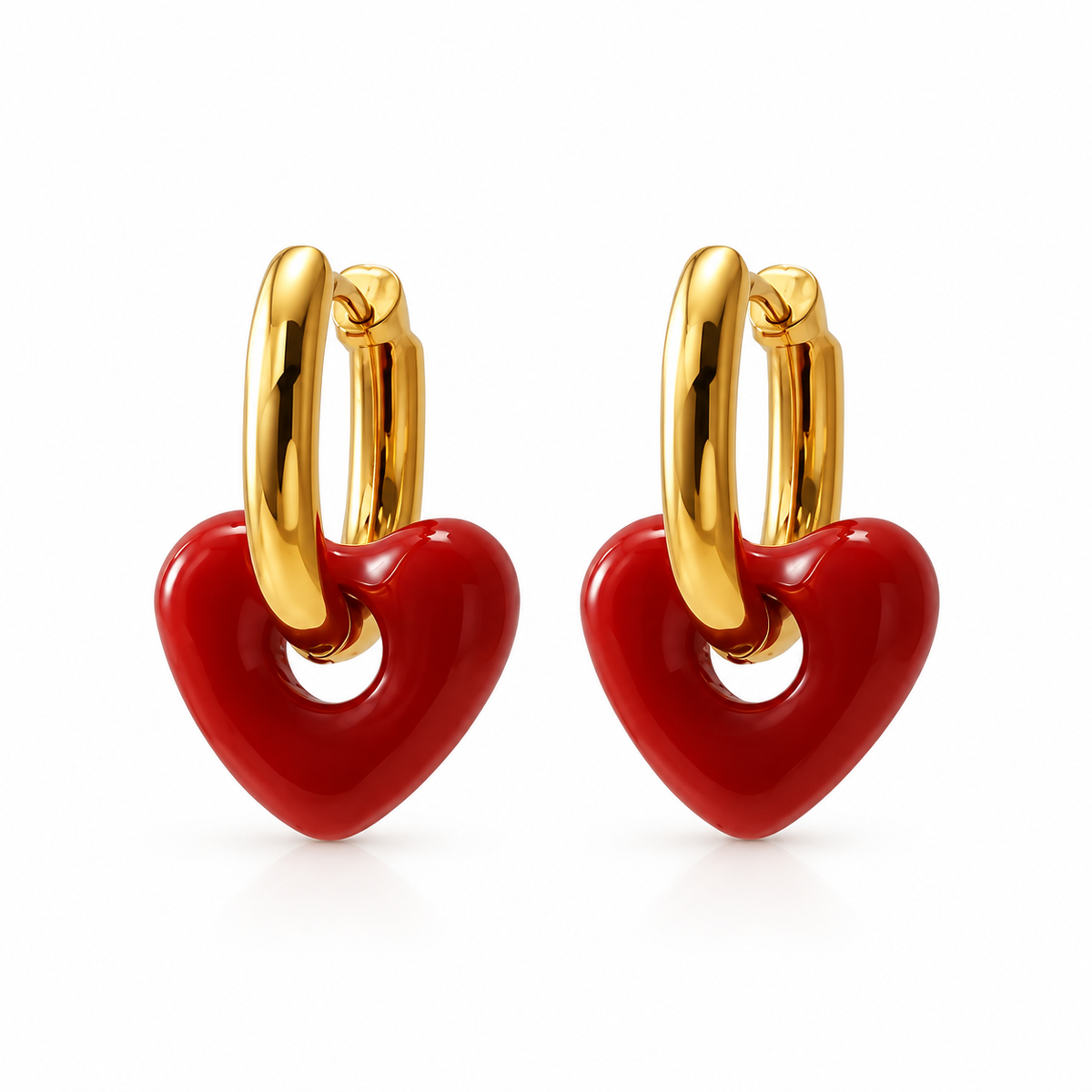 Valentine heart earrings